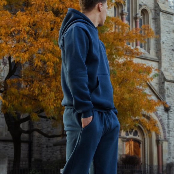 NEW blue warm hoodie & joggers sets, fleece model ❄️ - Picture 6 of 6